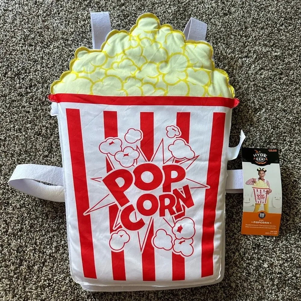 Hyde And Eek Child Popcorn Bucket Movie Night Costume Halloween One Size New